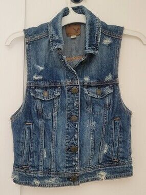American Eagle Denim Vest